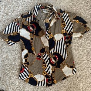 Thrifted button down top